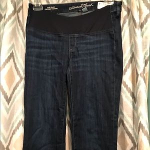 Universal Thread Womans Maternity Blue Jeans Front Stretch Panel Pockets Sz 10S